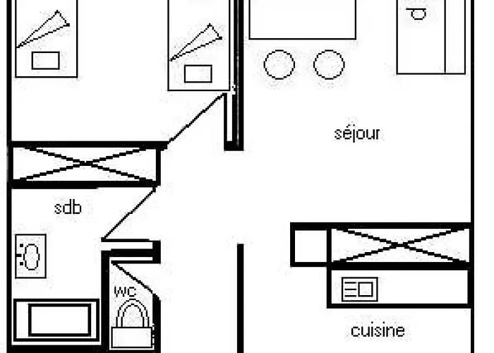 Résidence La Meije - 2 Pièces 5 Pers - La Meije - R5mje - Plagne Centre Mae-5764 Appartement